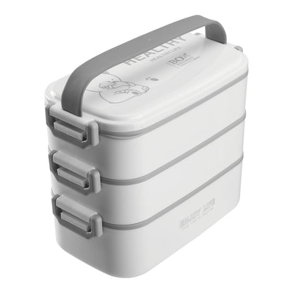 3 Layer Stackable Bento Lunch Box with Handle