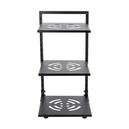 Multi-Tier Height-Adjustable Kitchen Pan Organizer Rack