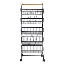 5-Tier Kitchen Trolley Organization Shelves