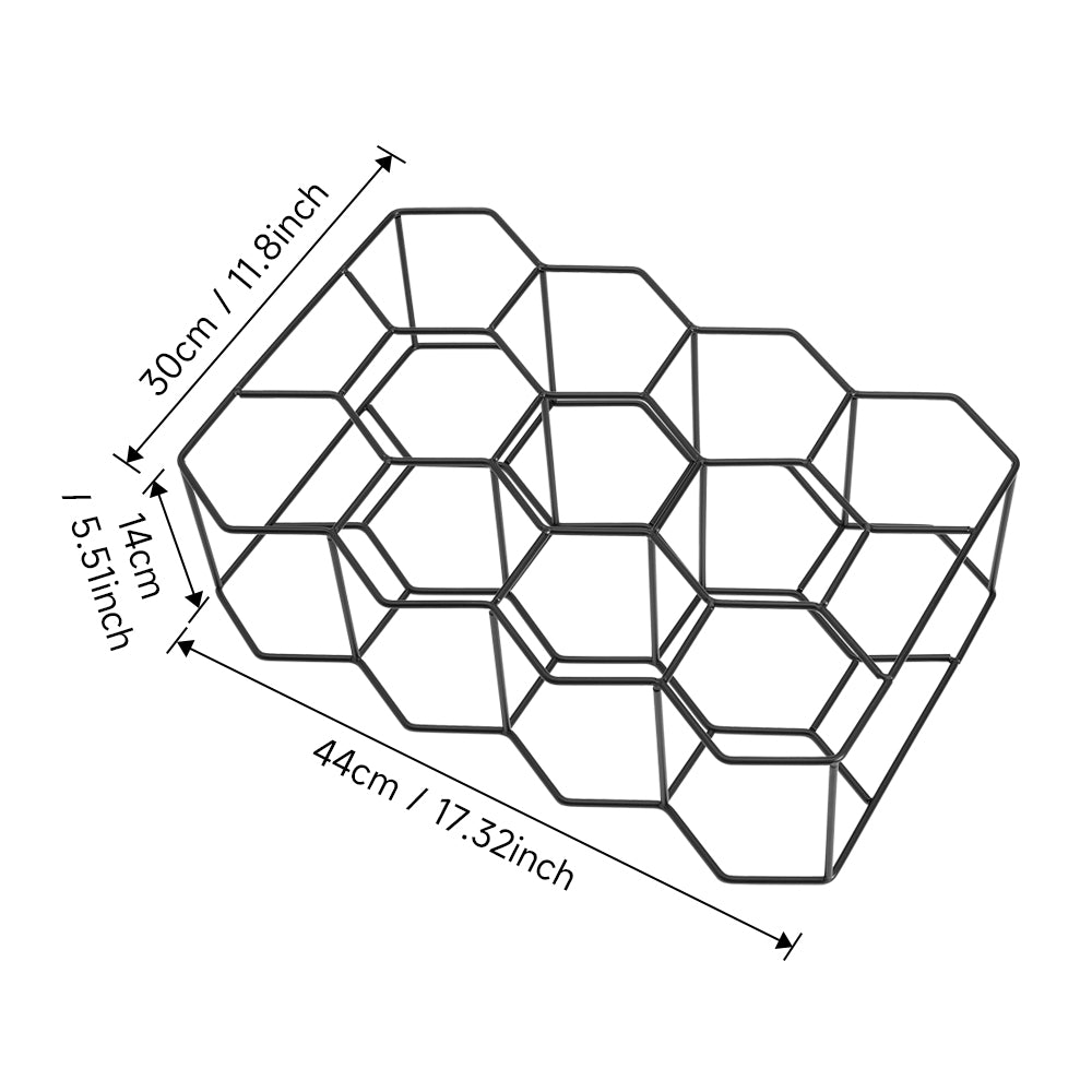 Countertop Hexagon Wine Rack