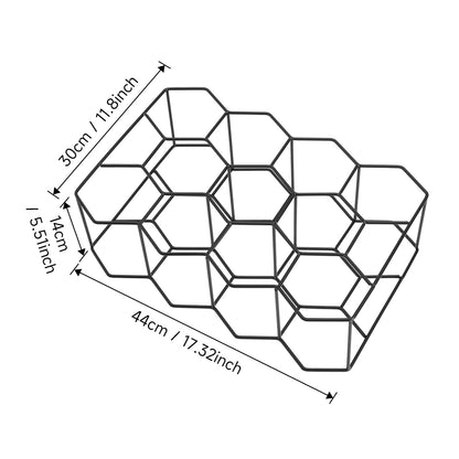 Countertop Hexagon Wine Rack