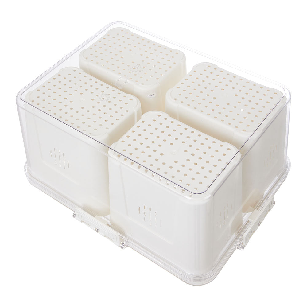 Fridge Storage Container with Four Removable Compartments