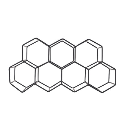 Countertop Hexagon Metal Wine Rack