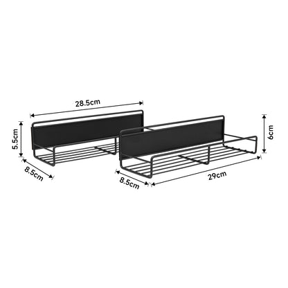 2PCS/4PCS Magnetic Fridge Storage Shelf with Hooks