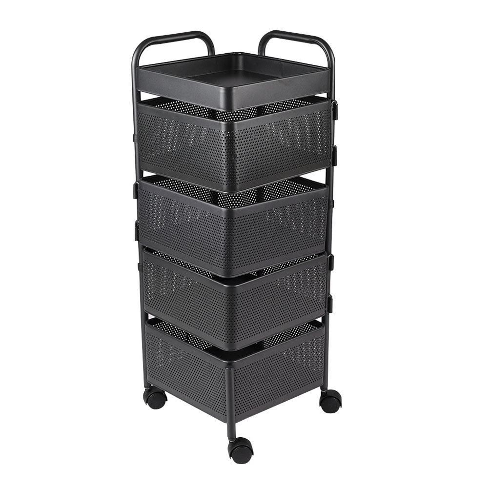 5-Tier Kitchen Storage Rack with Wheels