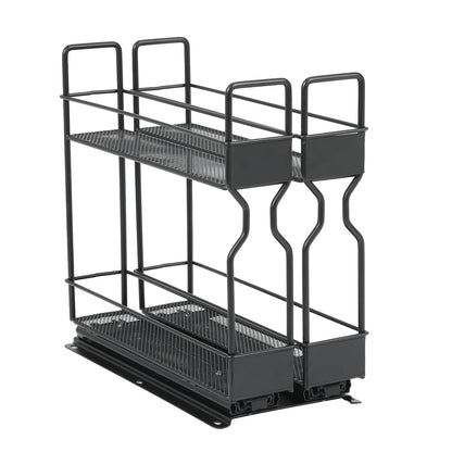 Slide-Out Metal Spice Rack for Cabinet