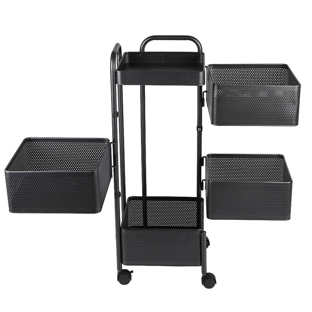 5-Tier Kitchen Storage Rack with Wheels
