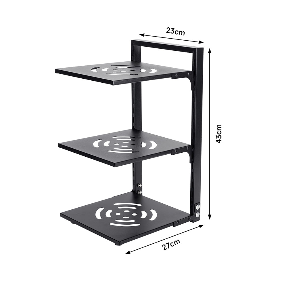 Multi-Tier Height-Adjustable Kitchen Pan Organizer Rack