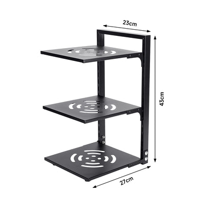 Multi-Tier Height-Adjustable Kitchen Pan Organizer Rack