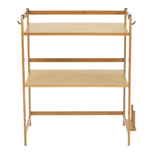 Wooden Spice Rack Organizer with Hooks