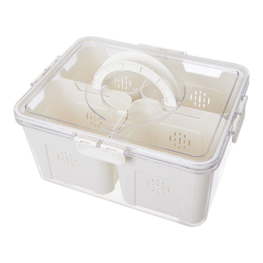 Fridge Storage Container with Four Removable Compartments