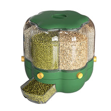 6 Grids Rotating Storage Container for Kitchen Small Grains Beans Rice