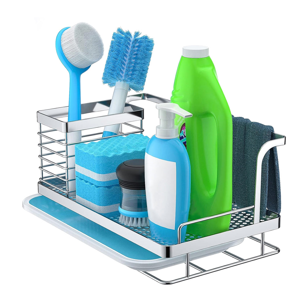 Stainless Steel Sink Organizer with Drain Tray