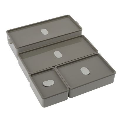3-Layer Bento-Style Plastic Lunch Box with Cutlery