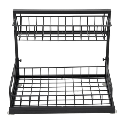 Metal 2-Tier Under Sink Sliding Organizer