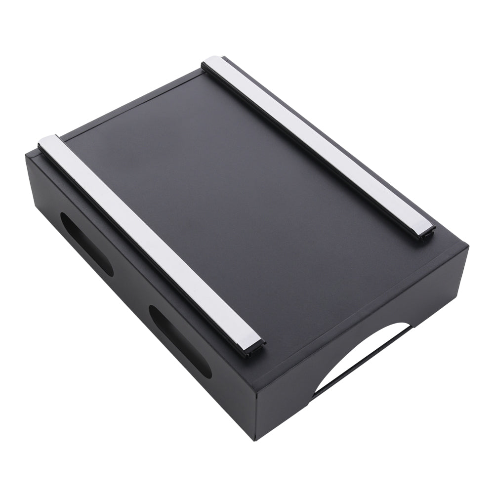 Black Steel Cabinet Pull-Out Bowl Rack