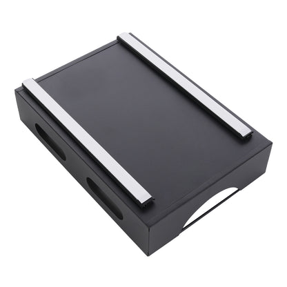 Black Steel Cabinet Pull-Out Bowl Rack