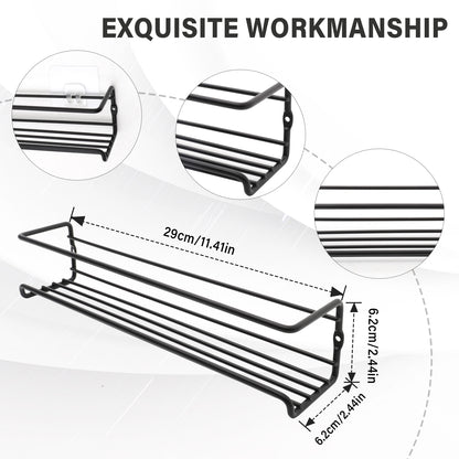 Set of 4 Wall-Mounted Spice Racks