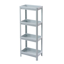 4 Layers Freestanding Plastic Corner Storage Rack for Bathroom Kitchen