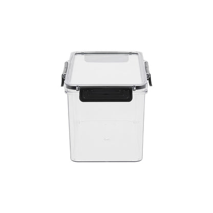 Set of 4 Stackable Clear Fridge Organisers Storage Boxes