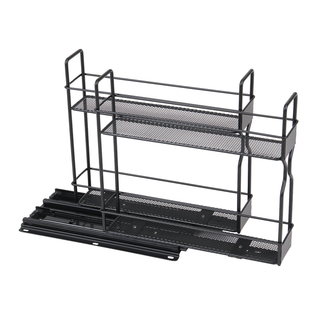 Slide-Out Metal Spice Rack for Cabinet