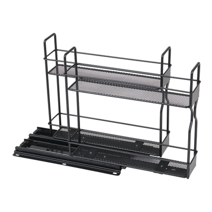 Slide-Out Metal Spice Rack for Cabinet