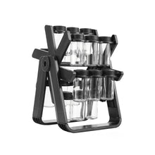 Ferris Wheel Spice Rack with 18 Glass Spice Jars