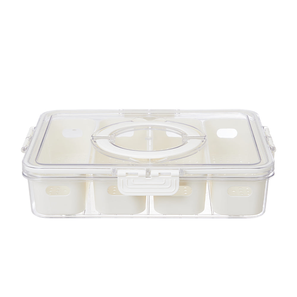 Rectangular Fridge Storage Container with Four Compartments