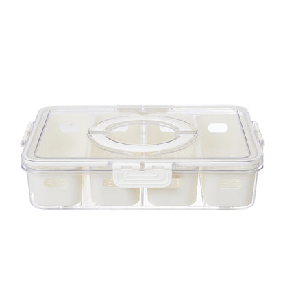 Rectangular Fridge Storage Container with Four Compartments