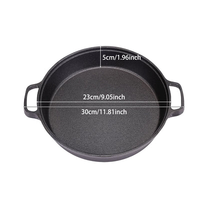Black Pre-Seasoned Cast Iron Pan Fry Pan