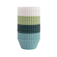 Set of 24 Reusable Silicone Muffin Baking Cups Multicolour