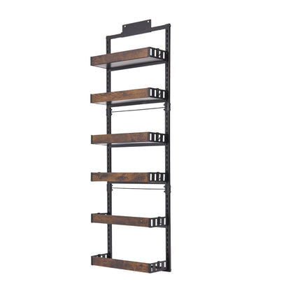 Steel and Wood Over-the-Door Kitchen Pantry Organizer
