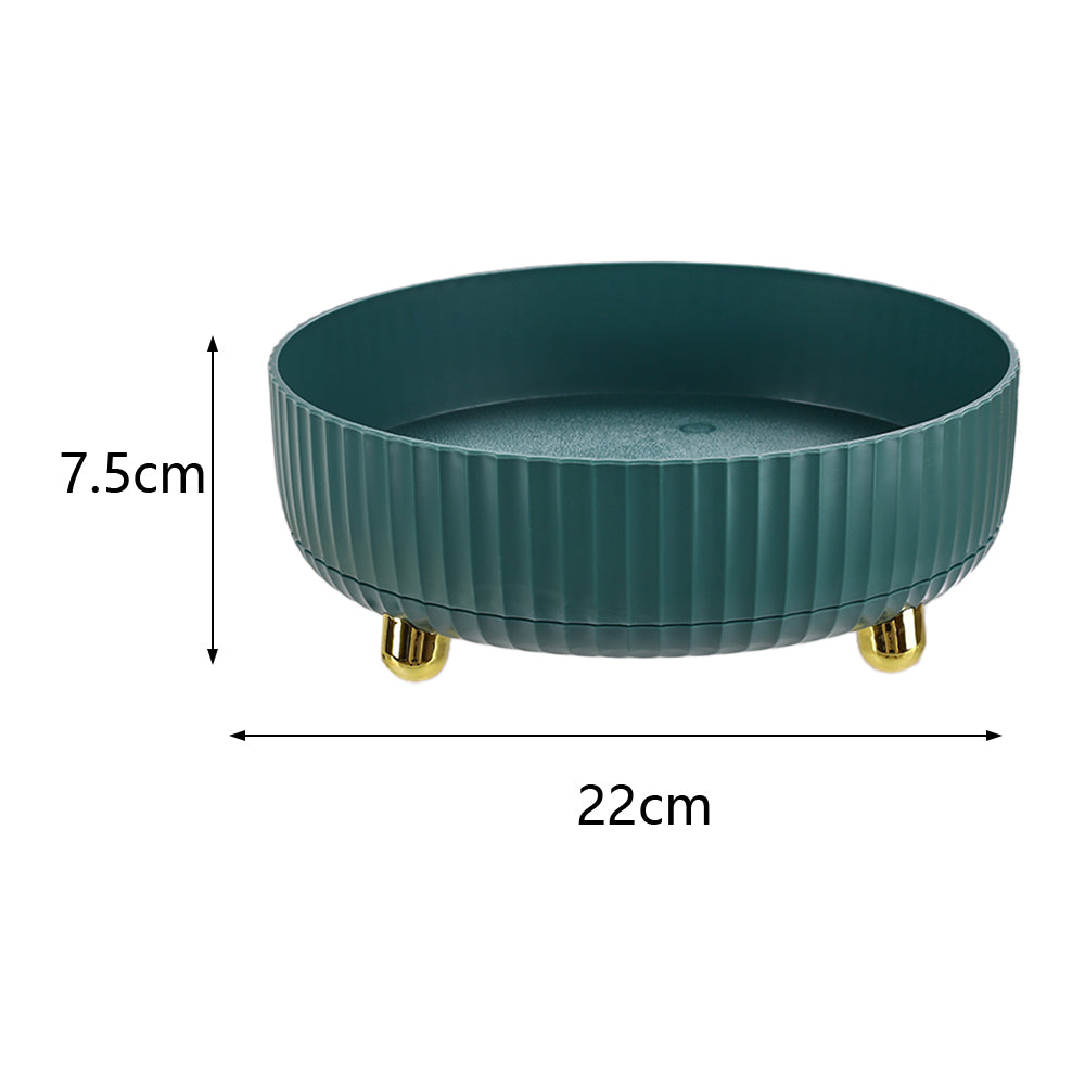 Rotating Round Spice Storage Rack Tray Turntable Kitchen Organizer