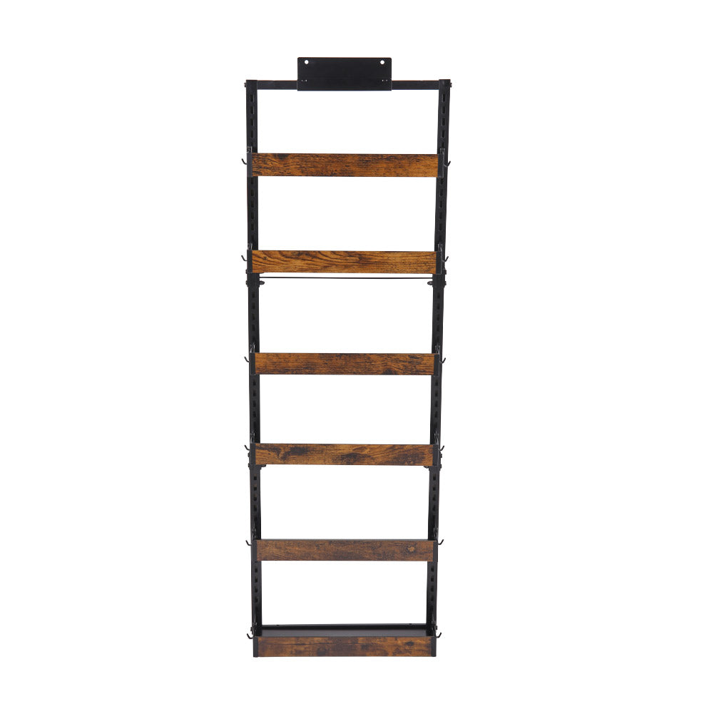 Steel and Wood Over-the-Door Kitchen Pantry Organizer