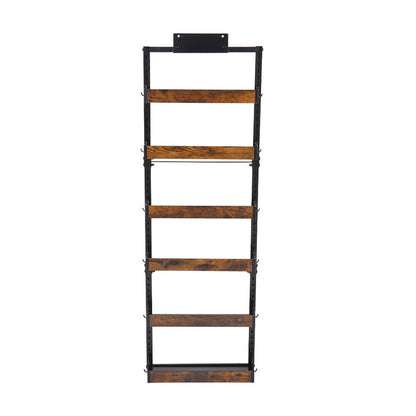 Steel and Wood Over-the-Door Kitchen Pantry Organizer
