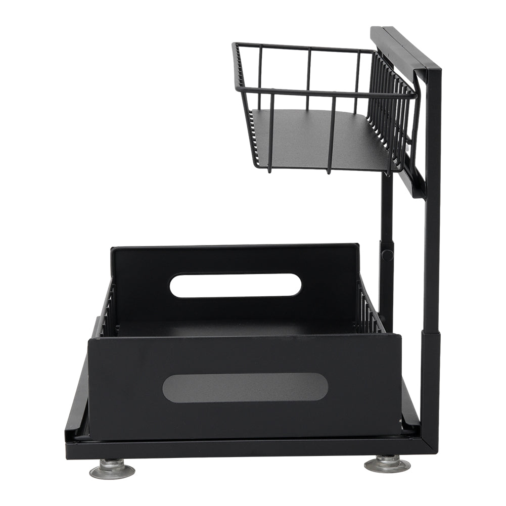 Metal 2-Tier Under Sink Sliding Organizer