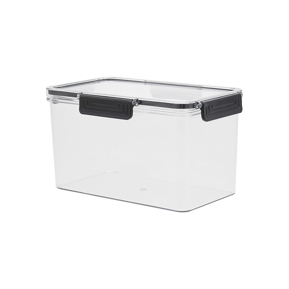 Set of 4 Stackable Clear Fridge Organisers Storage Boxes