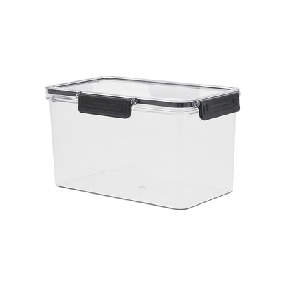 Set of 4 Stackable Clear Fridge Organisers Storage Boxes