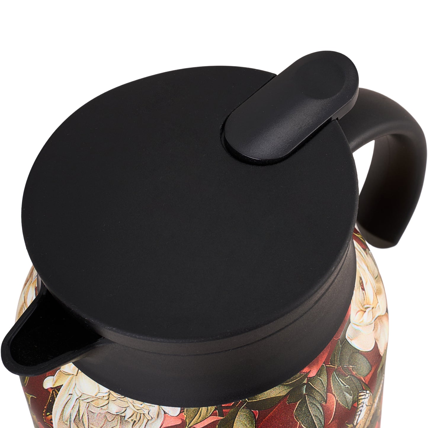 Vintage Floral Pattern Tea Thermos Teapot with Built-in Infuser