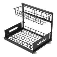 Metal 2-Tier Under Sink Sliding Organizer