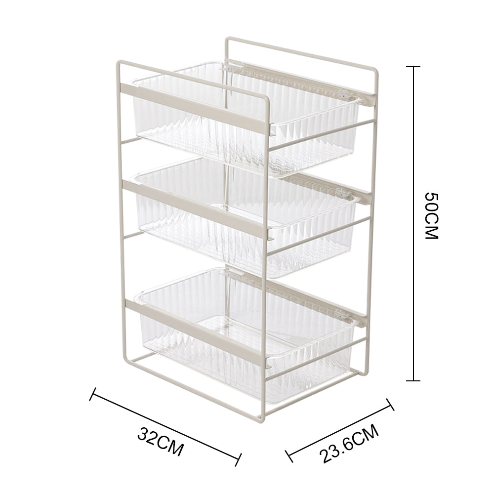 3-Tier Sliding Under Sink Cabinet Organizer