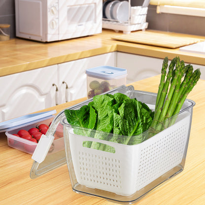 1.7L Nested Fridge Storage Container with Removable Colander