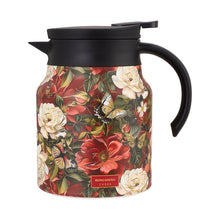 Vintage Floral Pattern Tea Thermos Teapot with Built-in Infuser