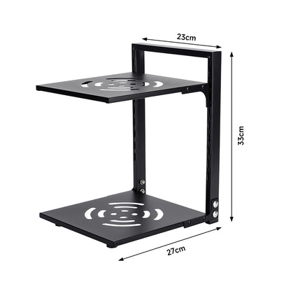 Multi-Tier Height-Adjustable Kitchen Pan Organizer Rack