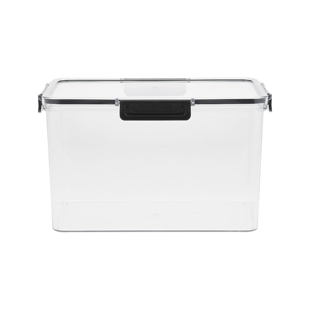 Set of 4 Stackable Clear Fridge Organisers Storage Boxes