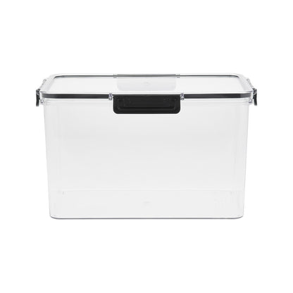 Set of 4 Stackable Clear Fridge Organisers Storage Boxes