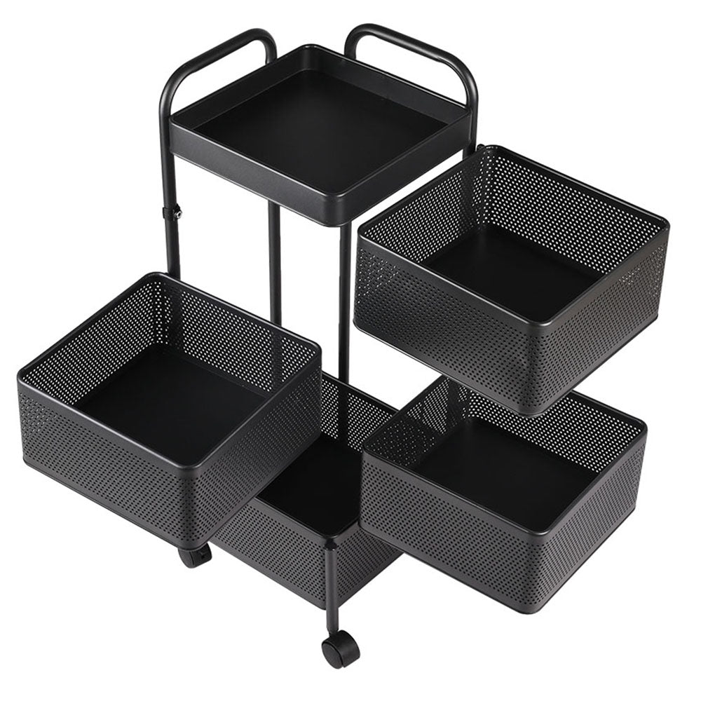 5-Tier Kitchen Storage Rack with Wheels