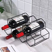Countertop Hexagon Metal Wine Rack