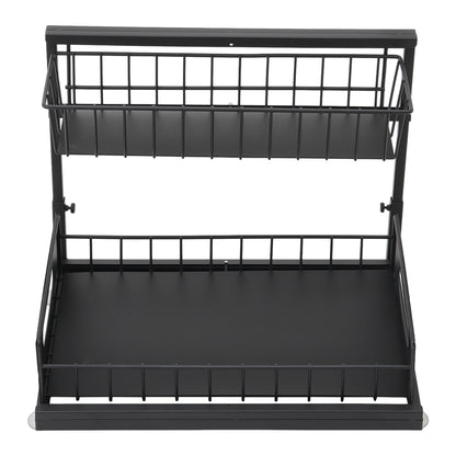Metal 2-Tier Under Sink Sliding Organizer