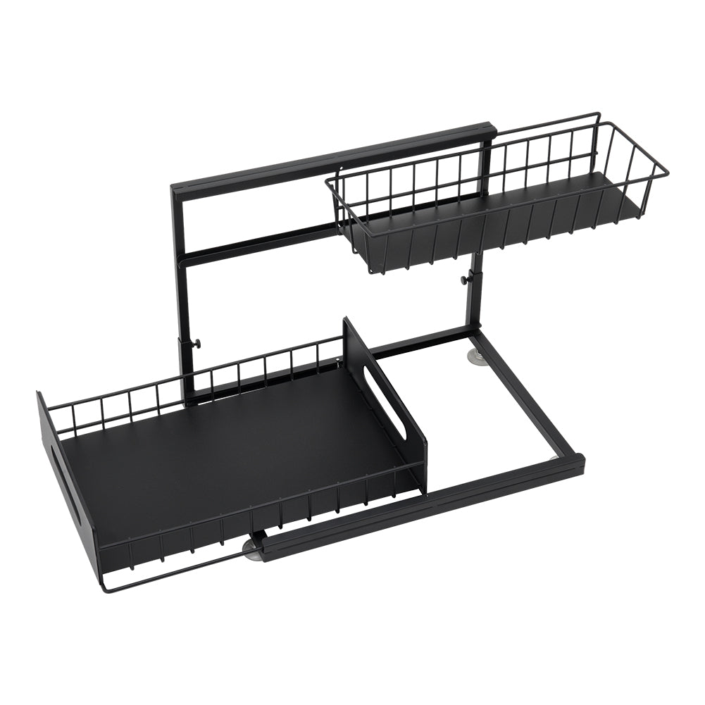 Metal 2-Tier Under Sink Sliding Organizer
